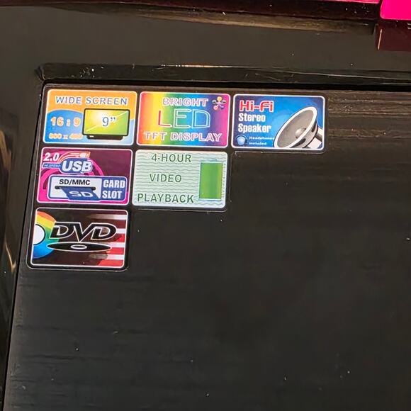 Audiovox DS9849 9″ Portable DVD Player w/ Case & Accessories Tested - Picture 6 of 9